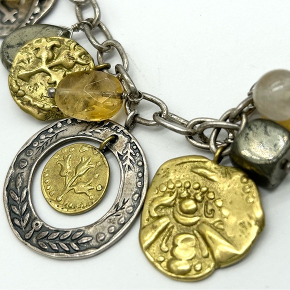 Silpada Perfect Composition Sterling and Brass Charm Bracelet - Picture 4 of 7